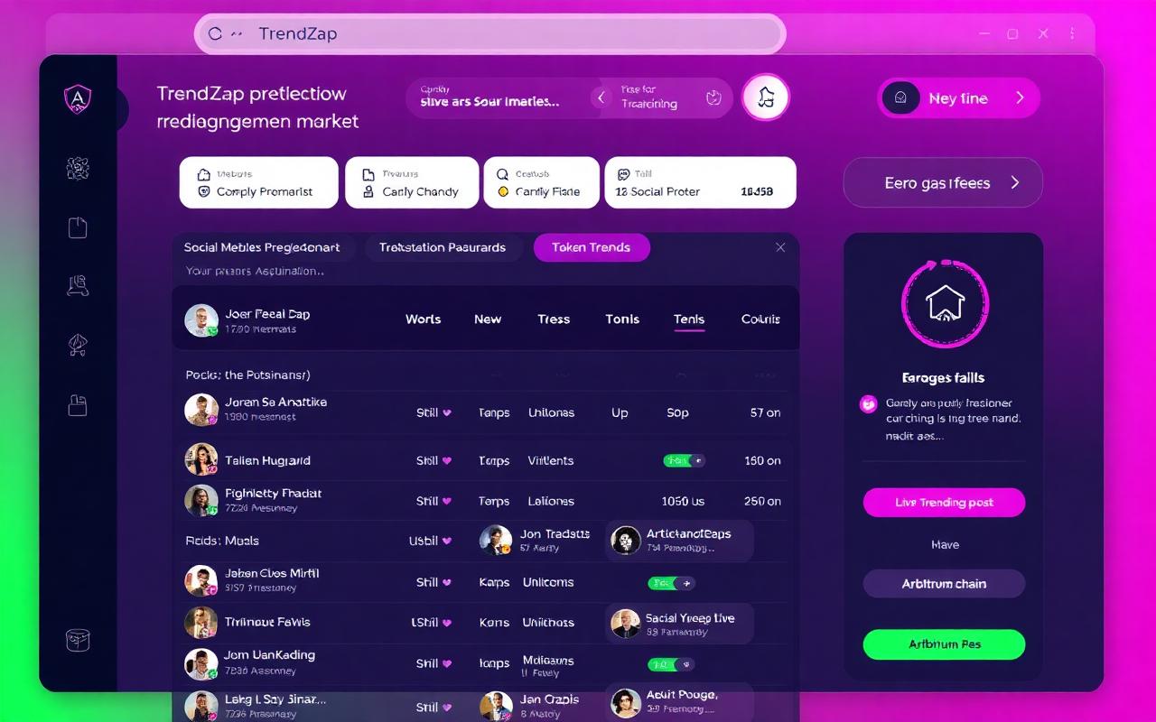 TrendZap interface